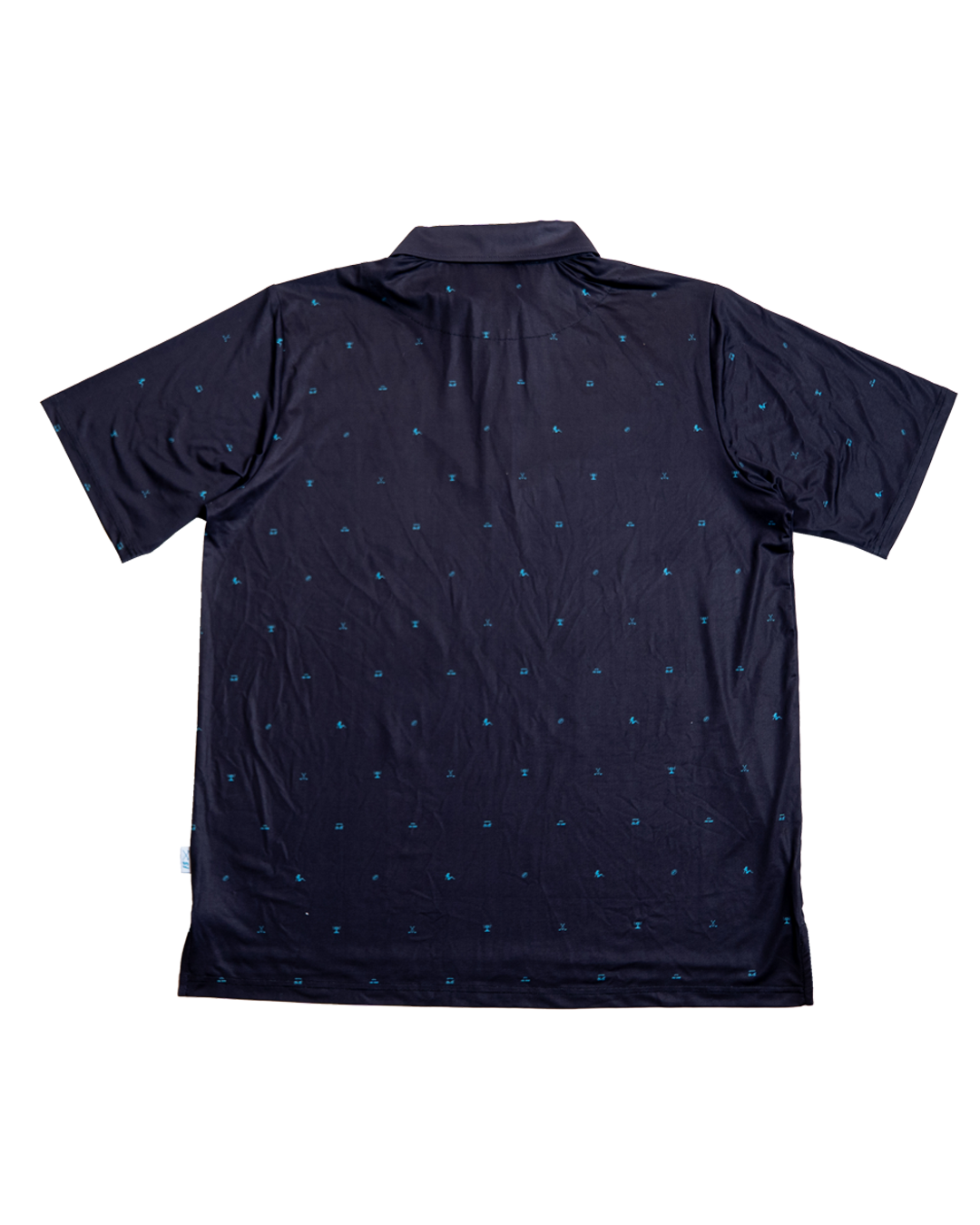 Full Send Golf Mini Party Black/Turqoise Polo