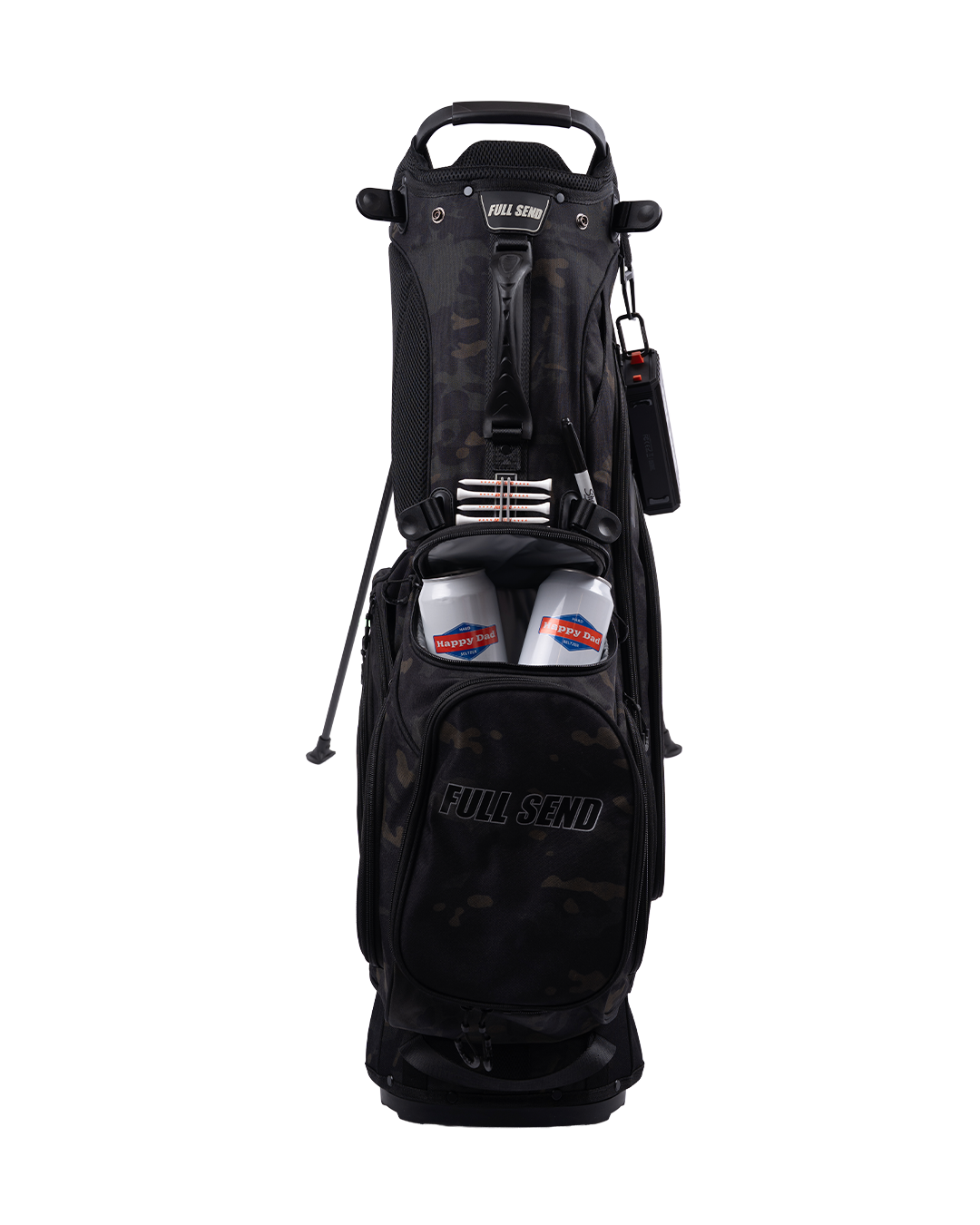 Full Send Golf Black Camo Stand Bag