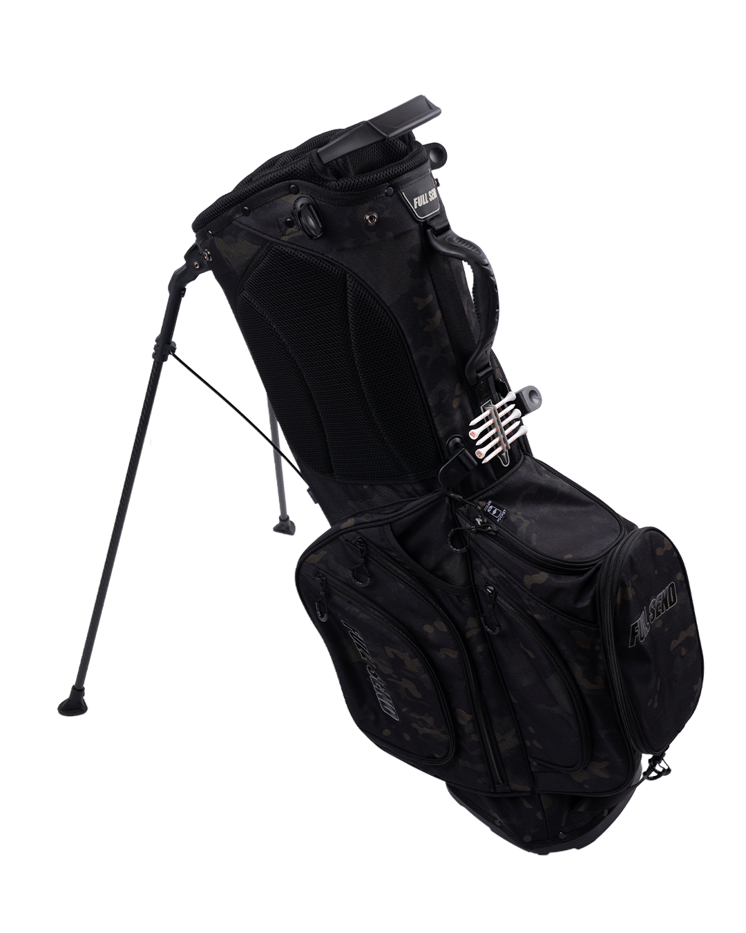 Full Send Golf Black Camo Stand Bag