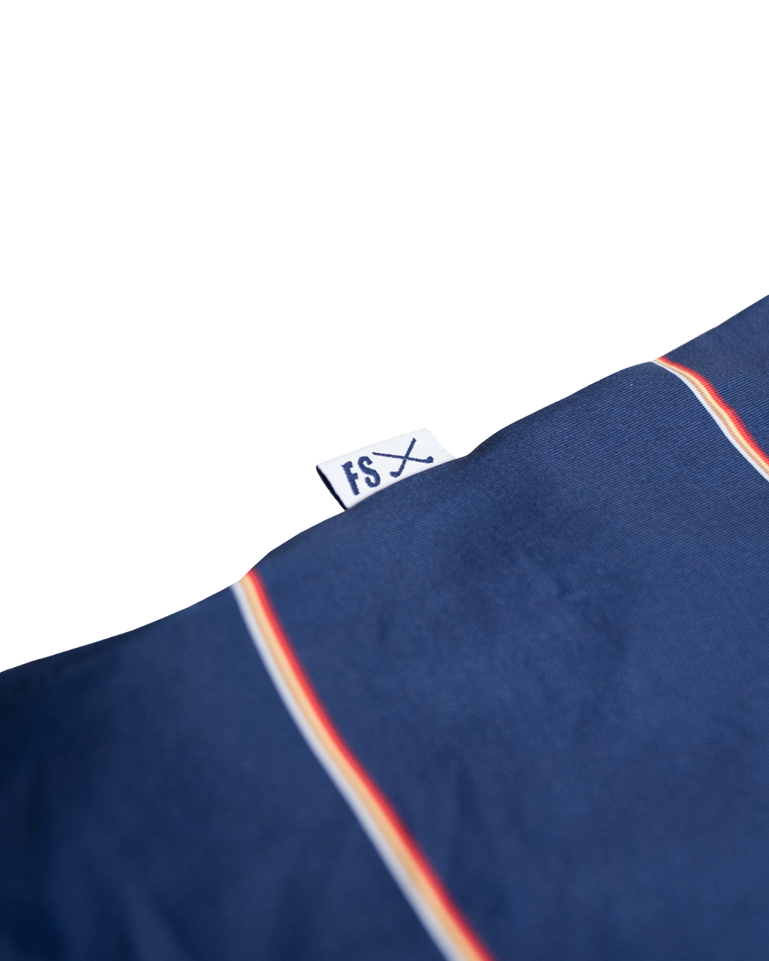Full Send Golf Stripes Navy/Red Polo