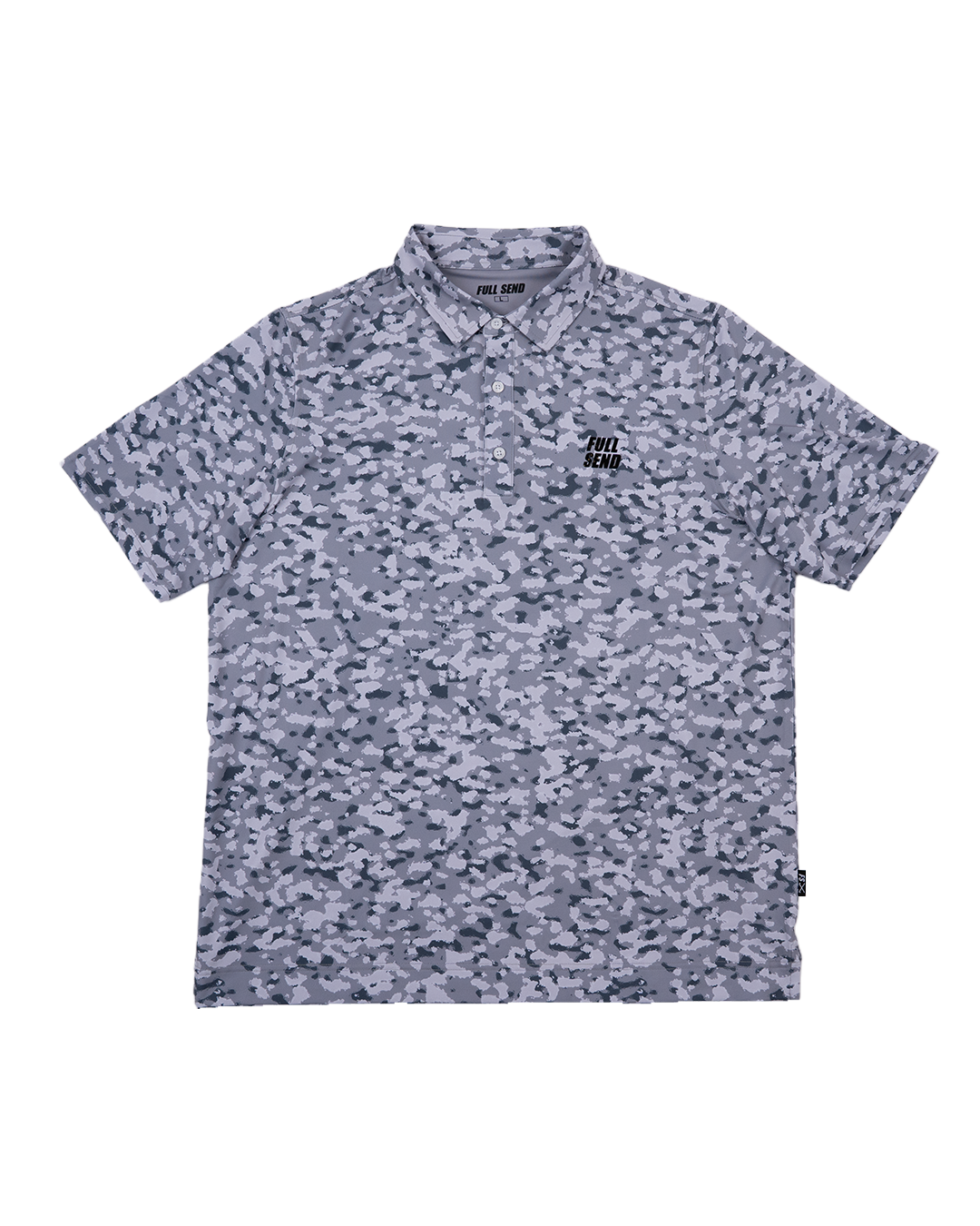 Full Send Golf Grey Camo Polo