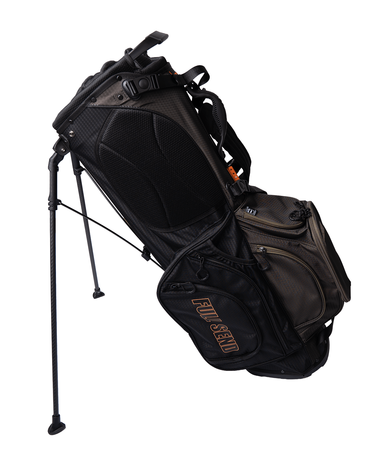 Full Send Golf Black & Green Tonal Stand Bag