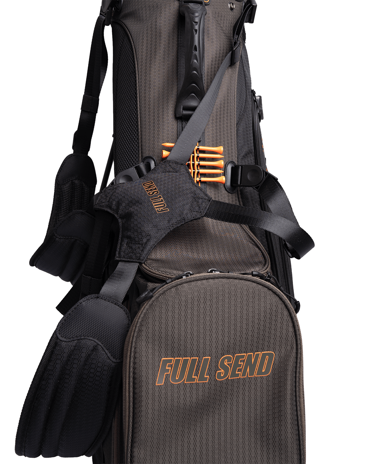 Full Send Golf Black & Green Tonal Stand Bag