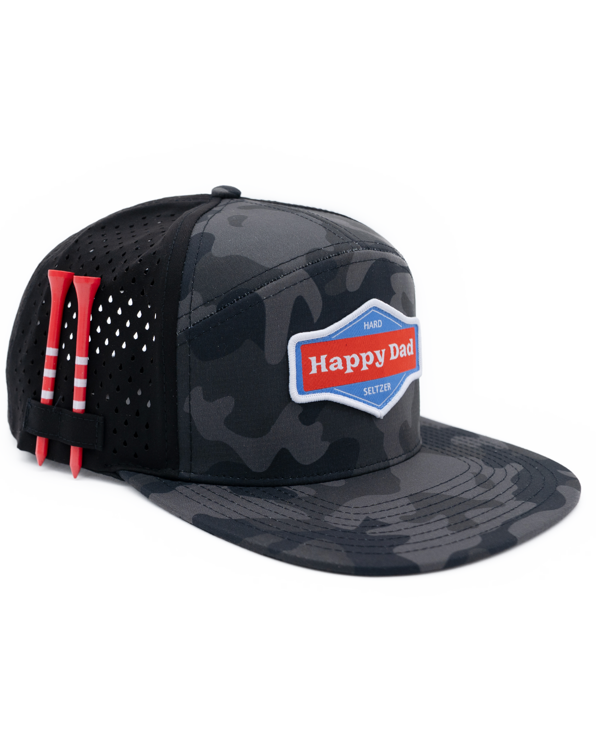 Full Send Golf X Happy Dad Black Camo Hydro Hat