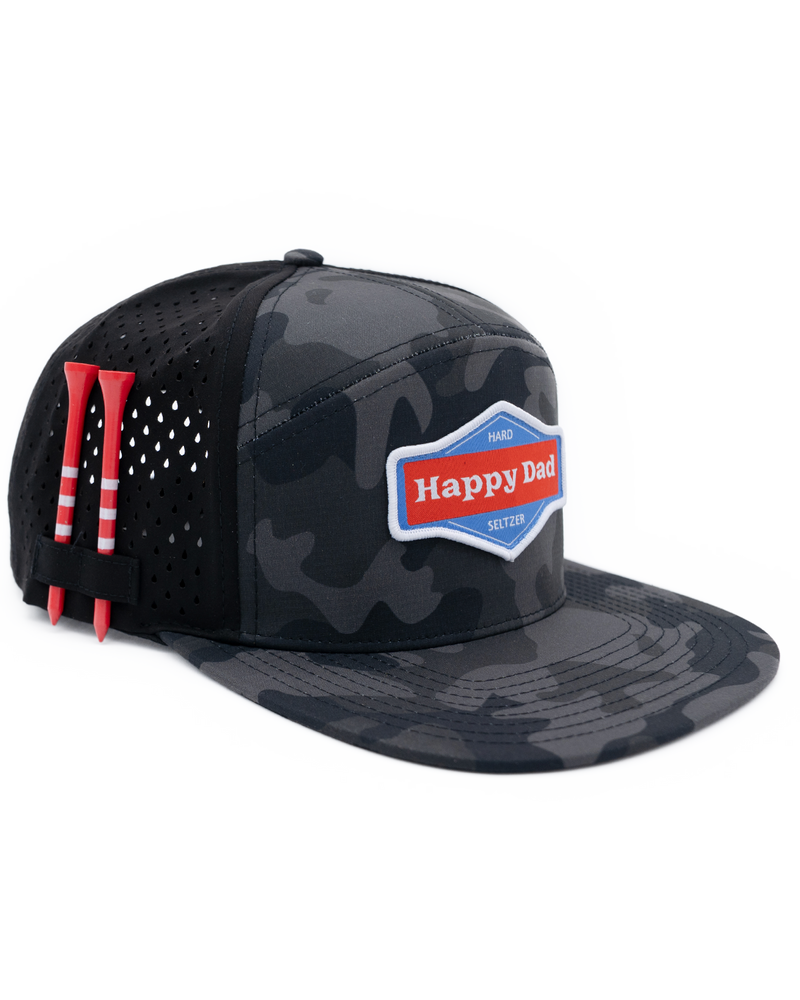 Full Send Golf X Happy Dad Black Camo Hydro Hat