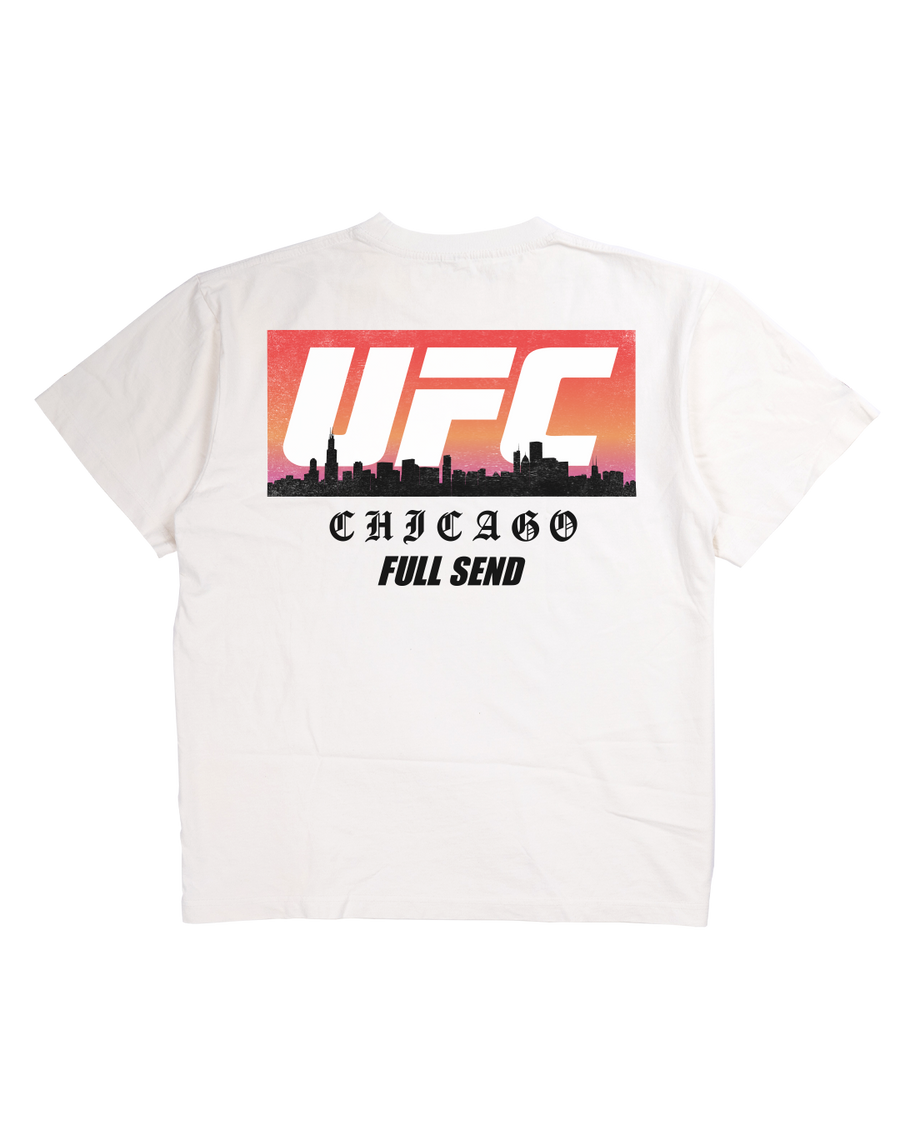UFC Chicago Skyline White T-Shirt