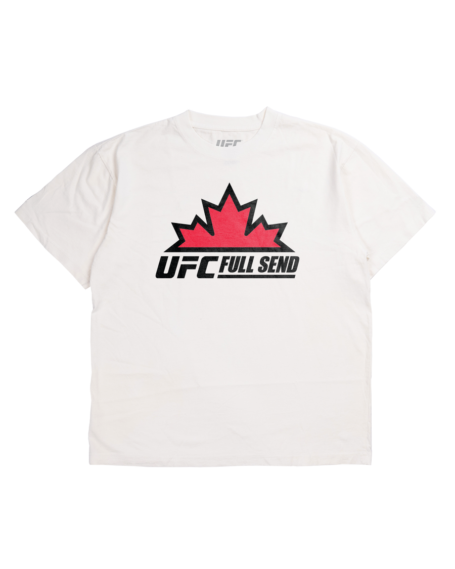 UFC Canada Leaf White T-Shirt