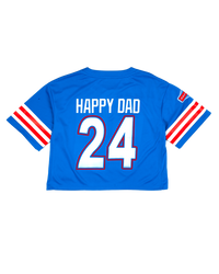 Happy Dad Football Jersey Women's '24 (Blue)