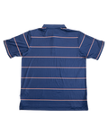 Full Send Golf Stripes Navy/Red Polo