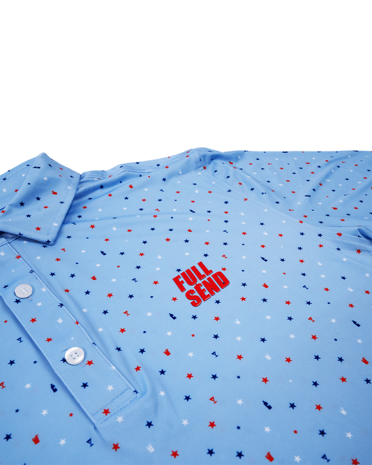 Full Send Golf Bars & Stars Polo