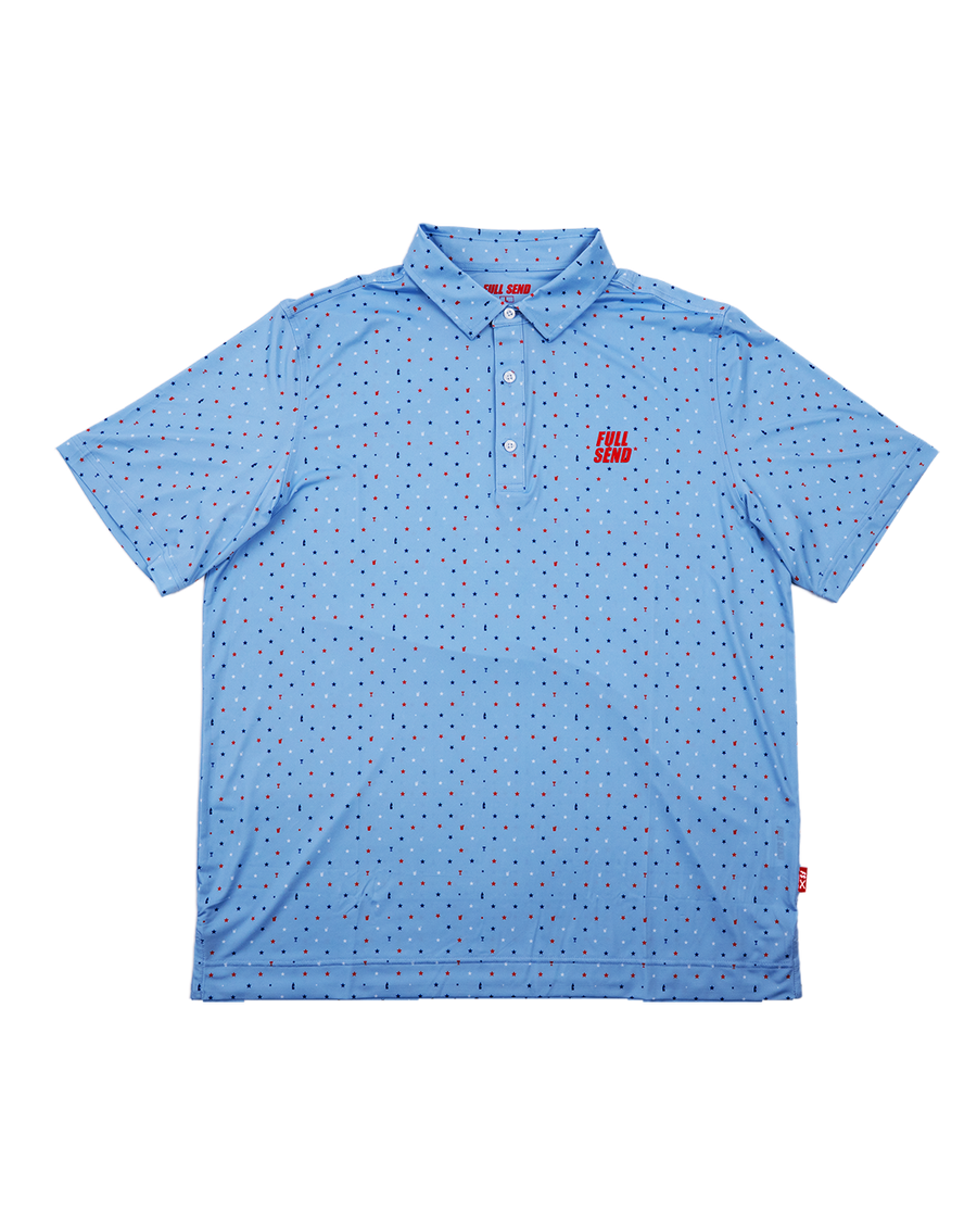 Full Send Golf Bars & Stars Polo