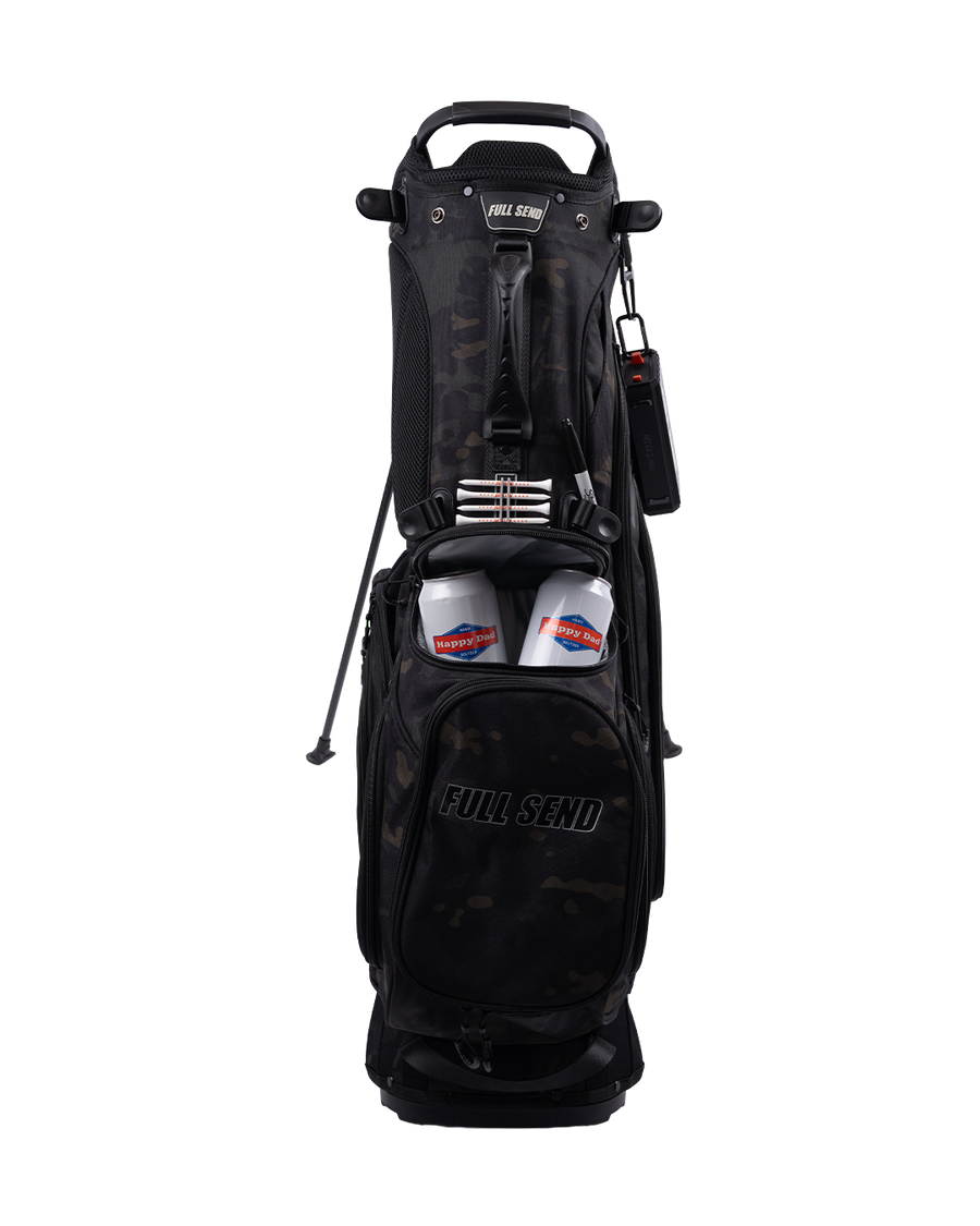 Full Send Golf Black Camo Stand Bag