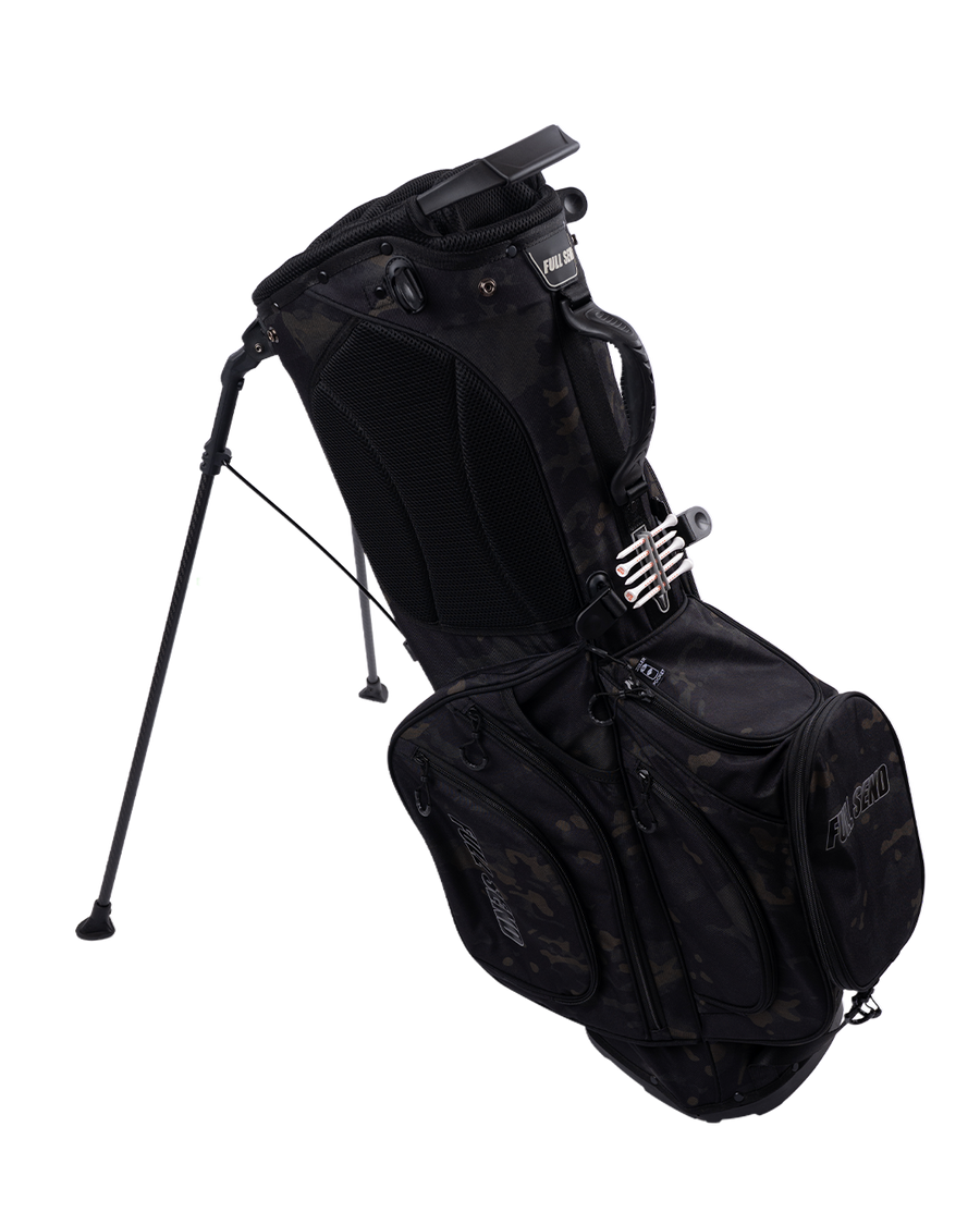 Full Send Golf Black Camo Stand Bag