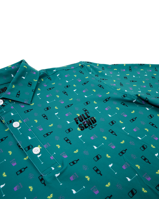 Full Send Golf Party Masters Polo