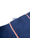 Full Send Golf Stripes Navy/Red Polo
