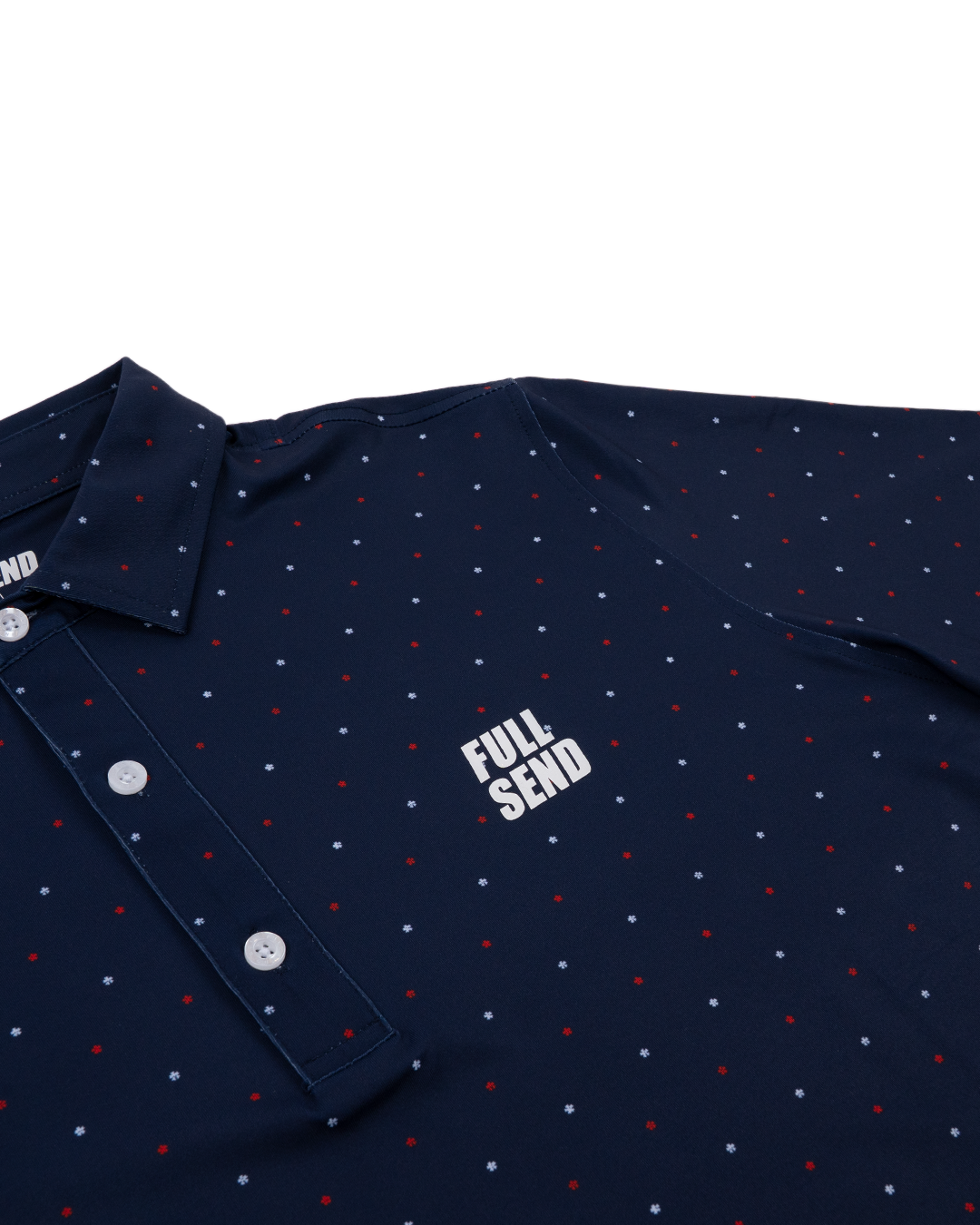 Full Send Golf Mini Dot RWB Polo