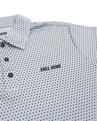 Full Send Golf Mini Dot Grey/Black Polo