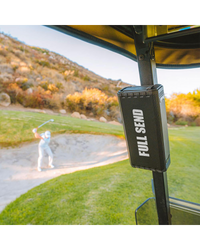 Full Send Golf X Rokform White Logo Golf Speaker