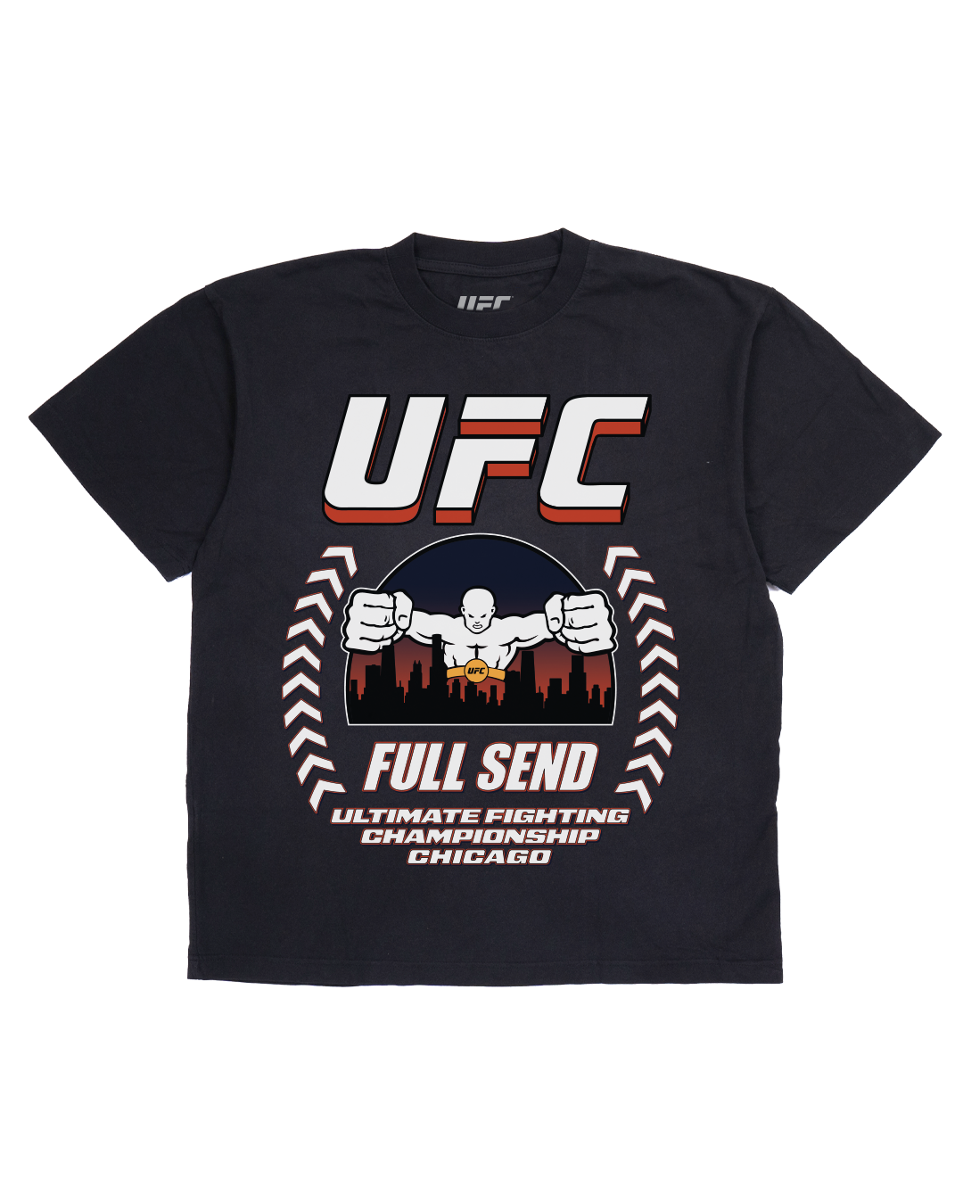 UFC Chicago Cage Black T-Shirt