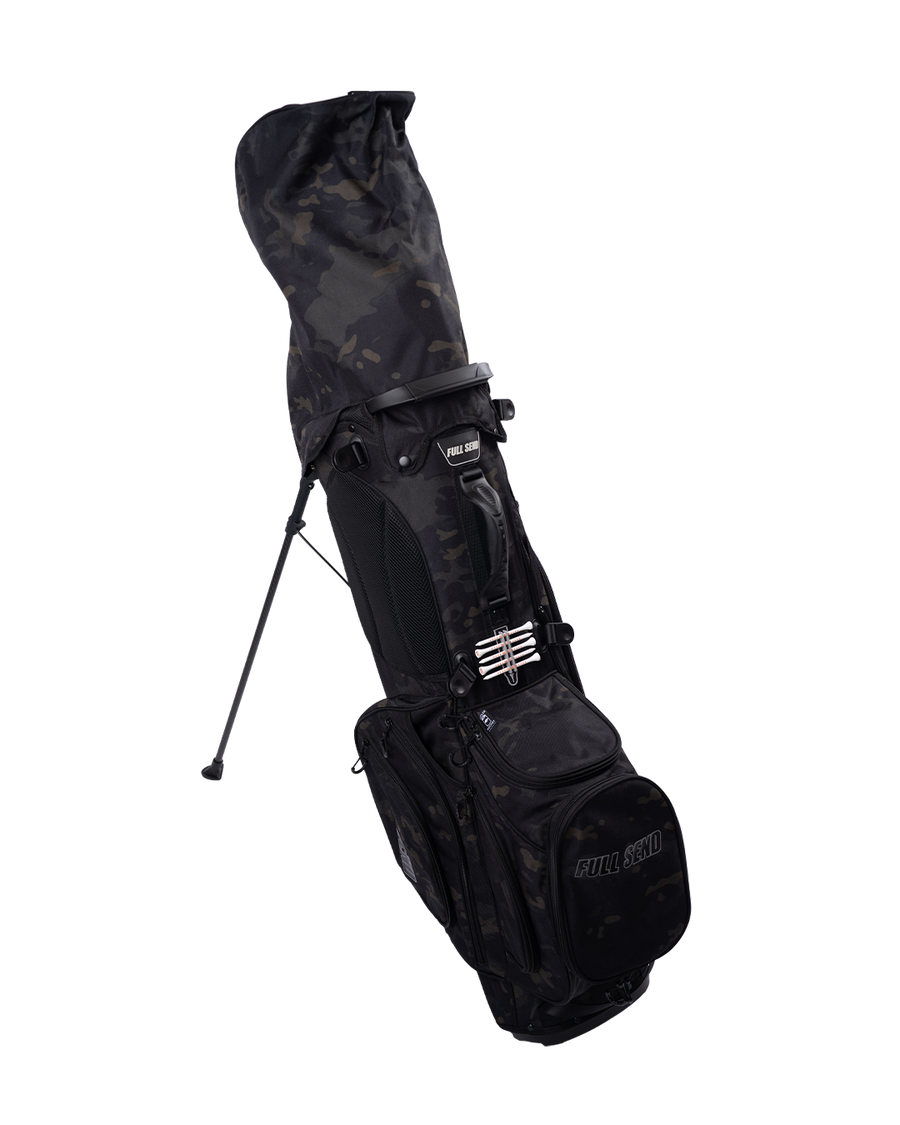 Full Send Golf Black Camo Stand Bag