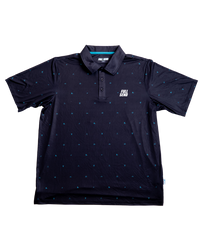 Full Send Golf Mini Dot Grey/Black Polo