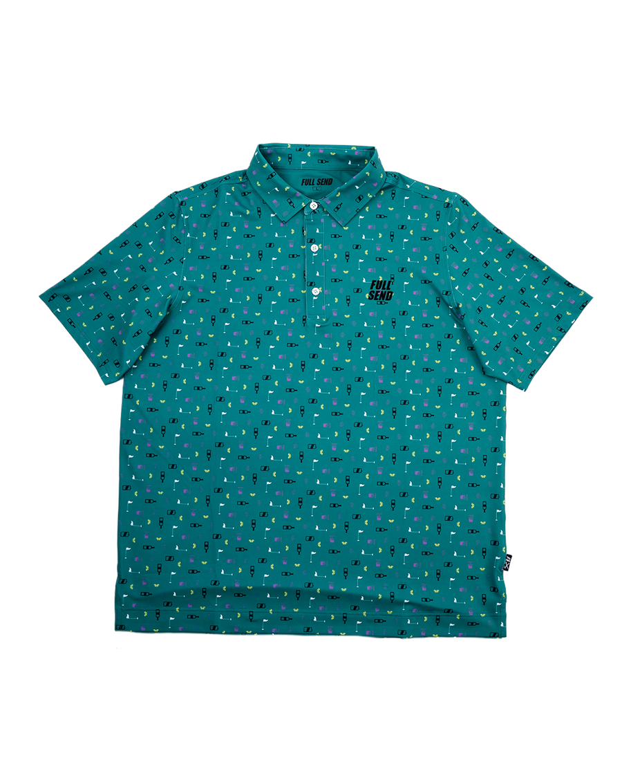 Full Send Golf Party Masters Polo