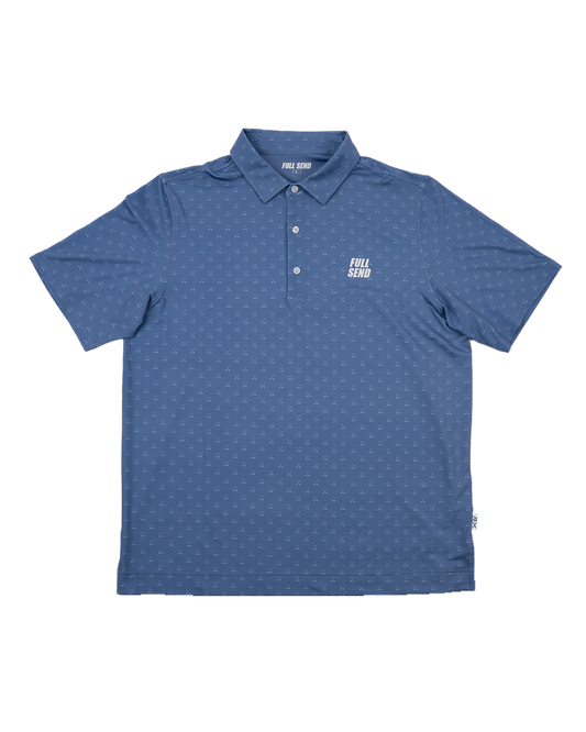 Full Send Golf Crossed Clubs Polo