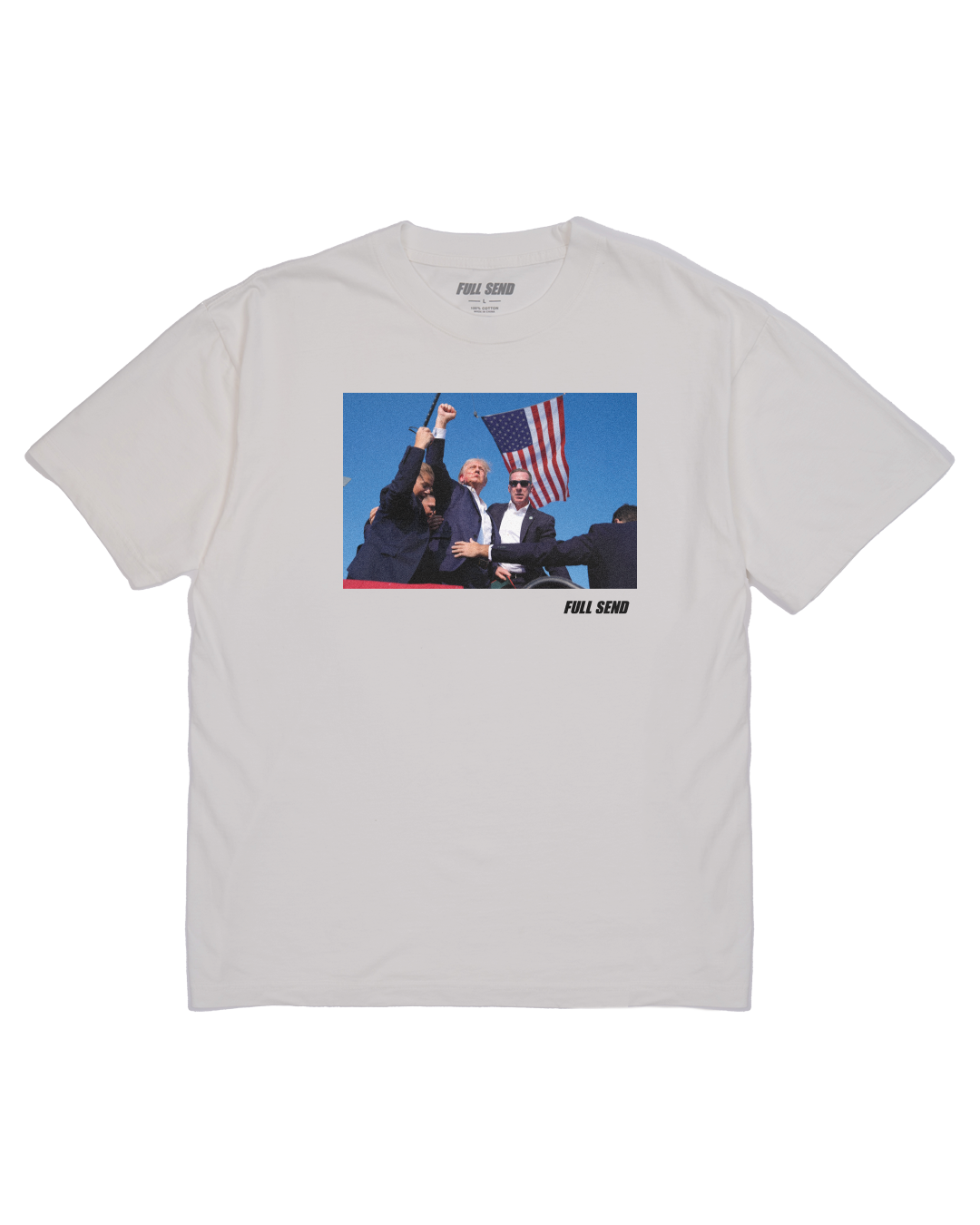 Trump Fight White T-Shirt