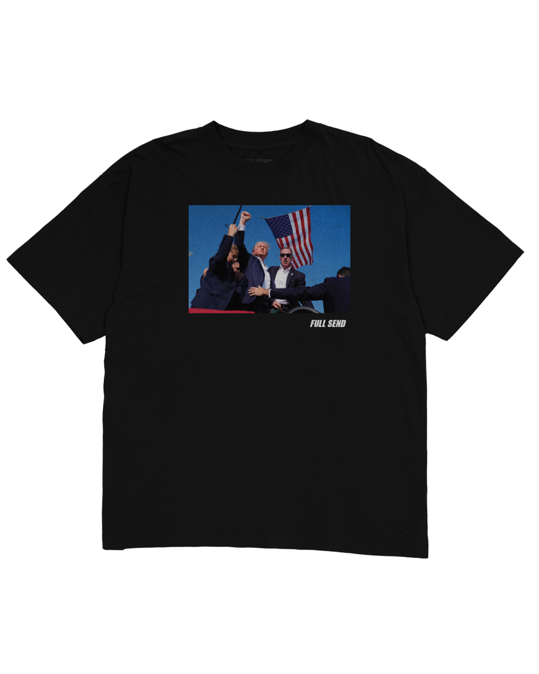 Trump Fight Black T-Shirt