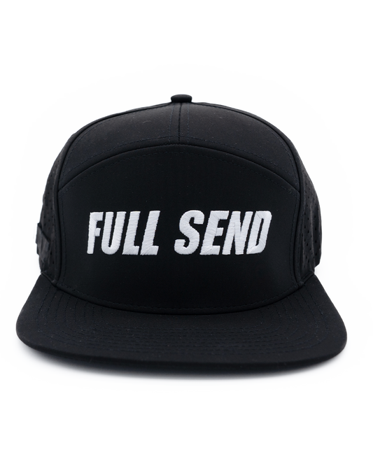 Full Send Golf Black/White Logo Hydro Hat