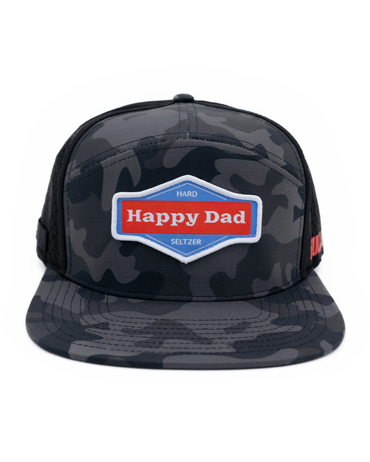 Full Send Golf X Happy Dad Black Camo Hydro Hat
