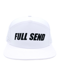 Full Send Golf White/Black Logo Hydro Hat