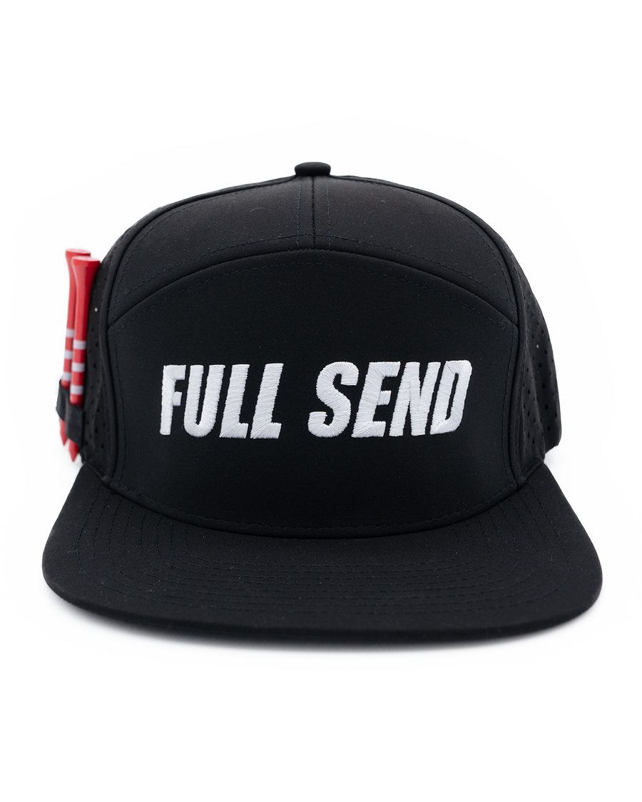 Full Send Golf Black/White Logo Hydro Hat