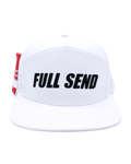 Full Send Golf White/Black Logo Hydro Hat