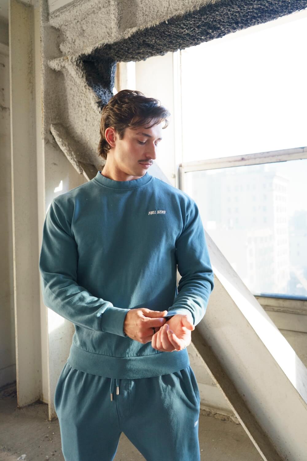 Classics Pebble Blue Crewneck