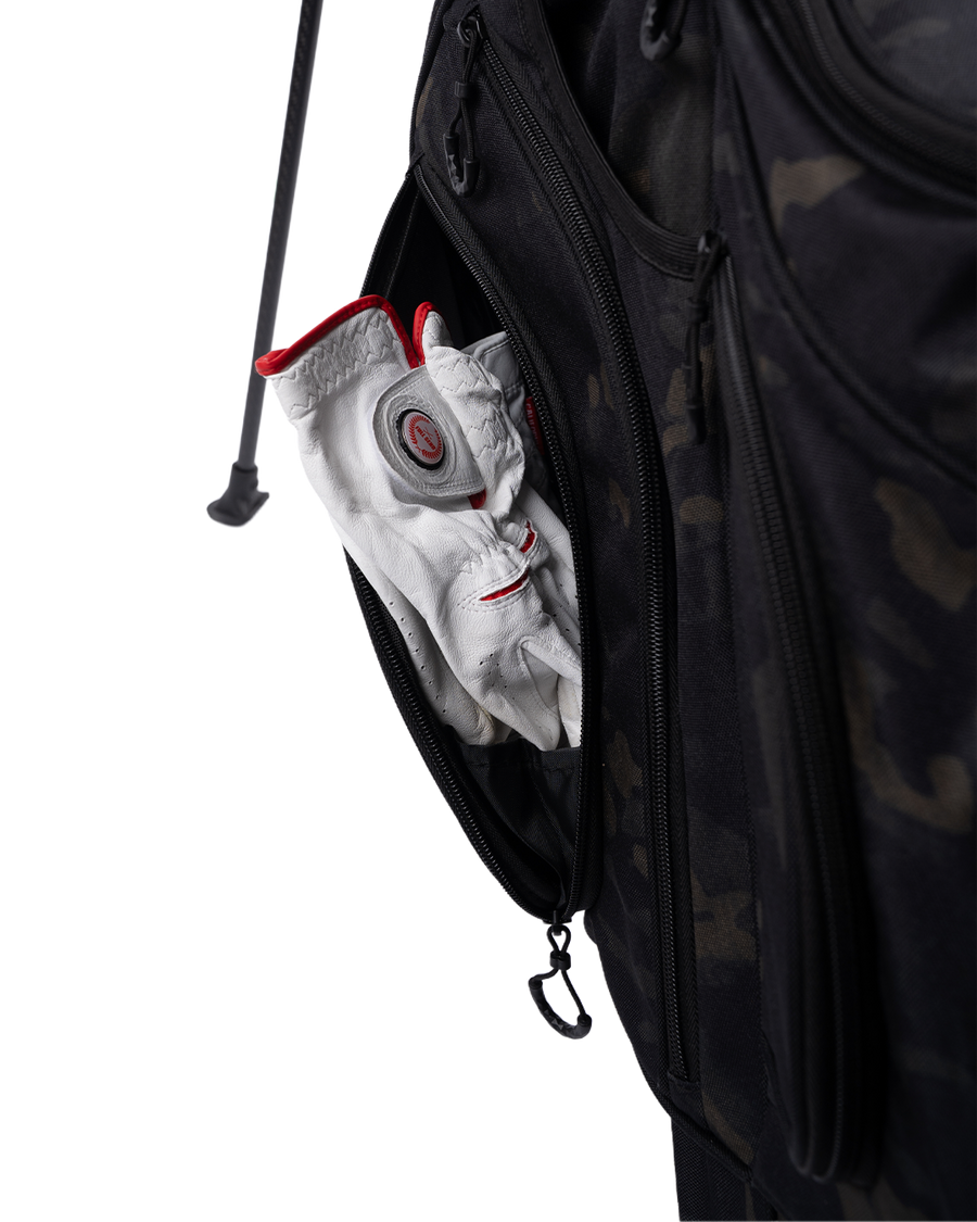 Full Send Golf Black Camo Stand Bag