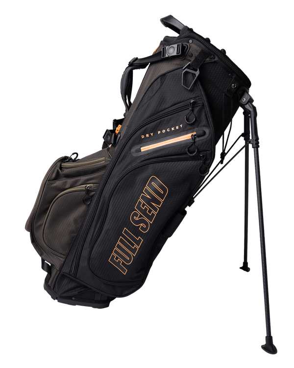 Full Send Golf Black & Green Tonal Stand Bag