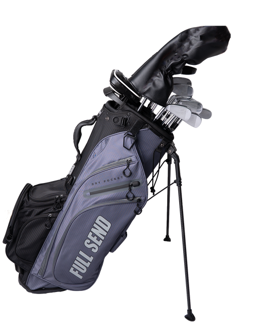 Full Send Golf Black & Grey Tonal Stand Bag