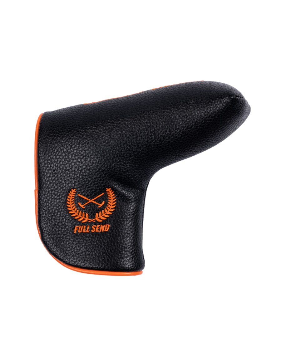 Full Send Golf Orange Camo Blade Putter Cover