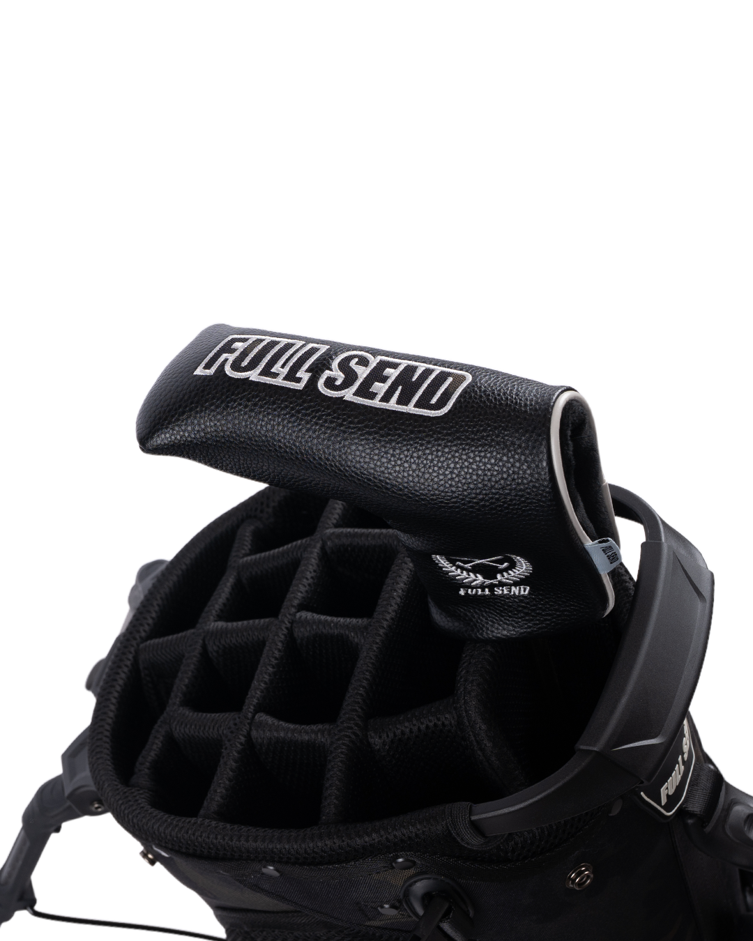 Full Send Golf Black Camo Blade Putter Cover