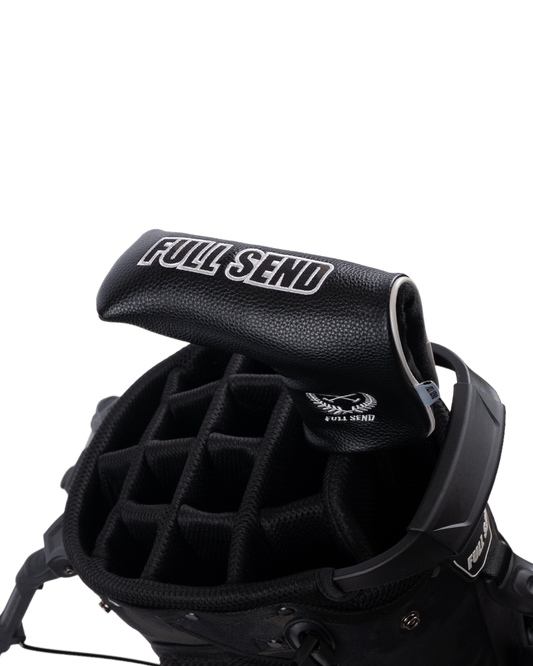Full Send Golf Black Camo Blade Putter Cover