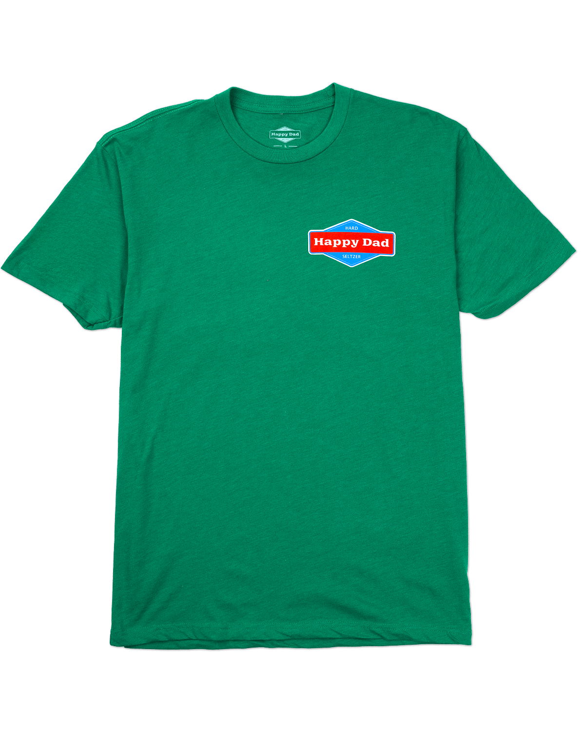 Happy Dad Logo Front and Back Tee (Green)