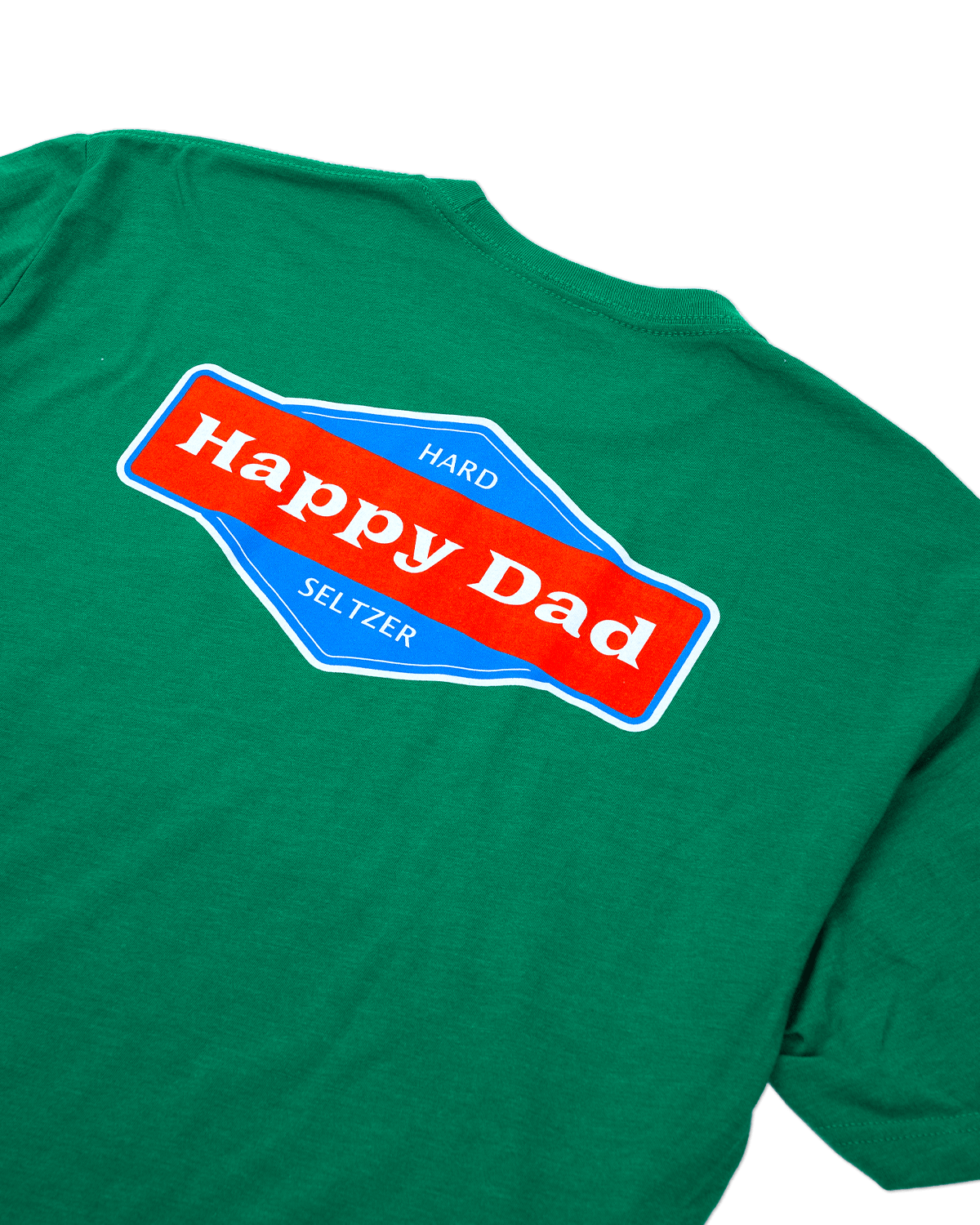Happy Dad Logo Front and Back Tee (Green)