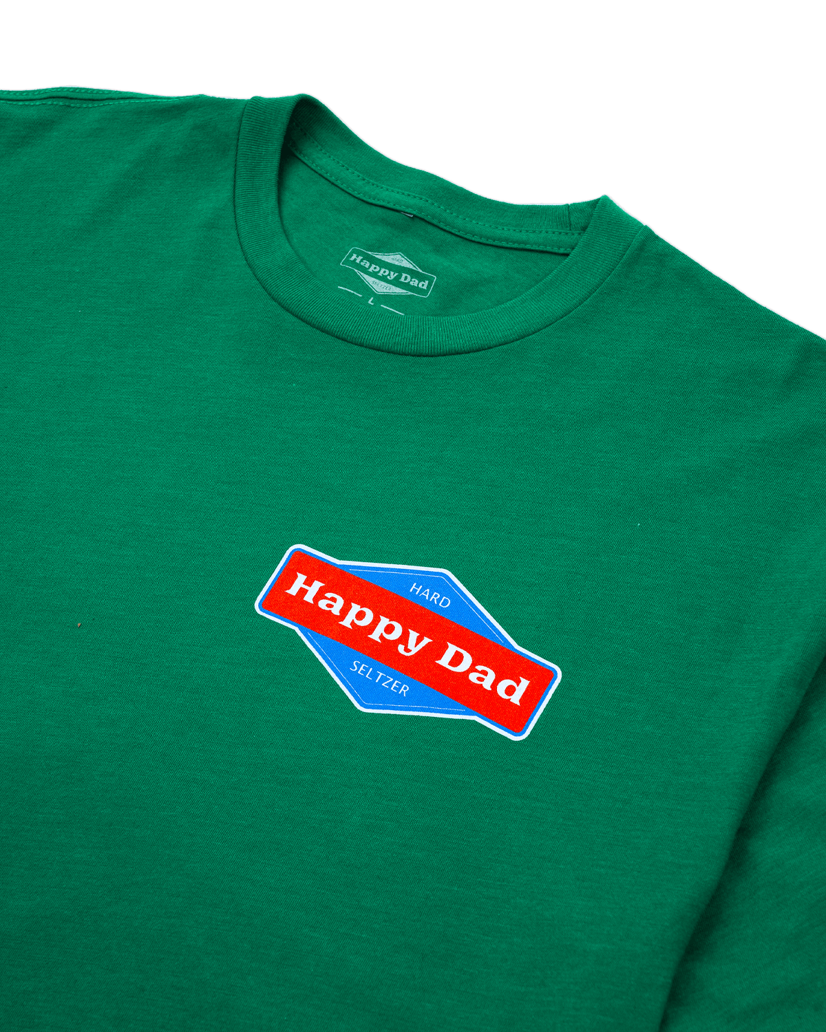 Happy Dad Logo Front and Back Tee (Green)