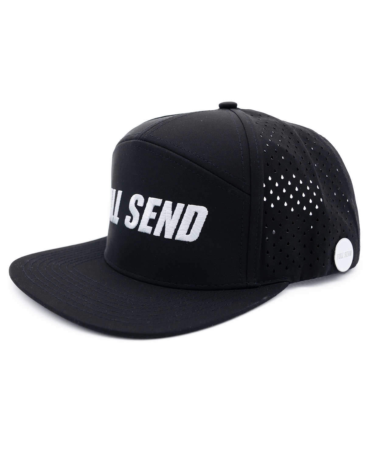 Full Send Golf Black/White Logo Hydro Hat