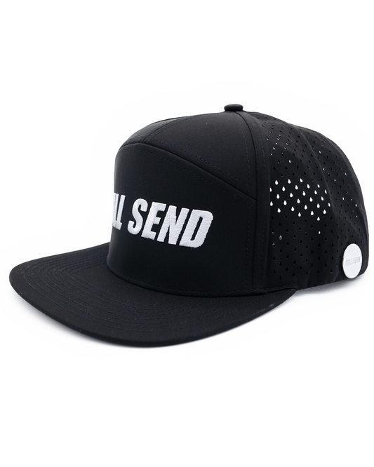 Full Send Golf Black/White Logo Hydro Hat