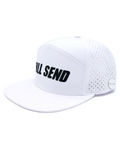 Full Send Golf White/Black Logo Hydro Hat
