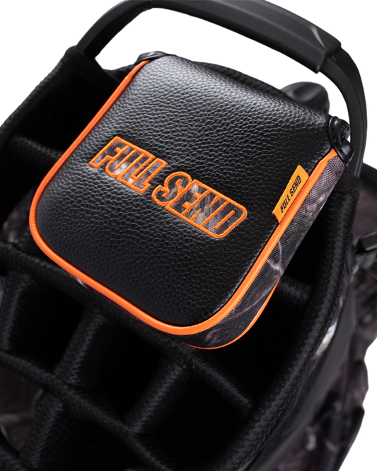 Full Send Golf Orange Camo Mallet Putter Cover
