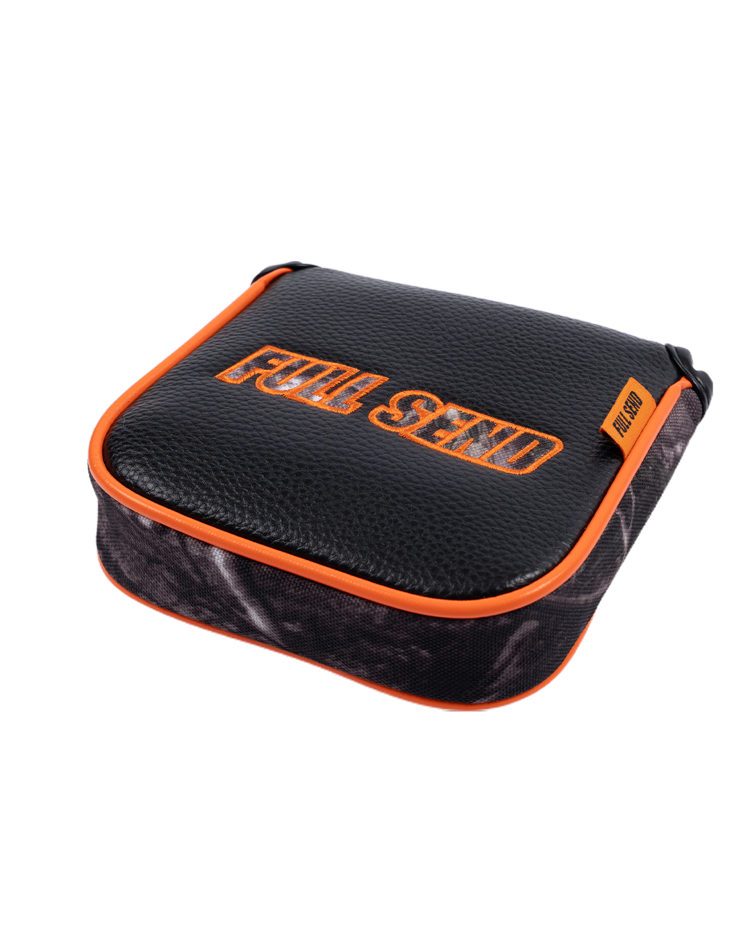 Full Send Golf Orange Camo Mallet Putter Cover