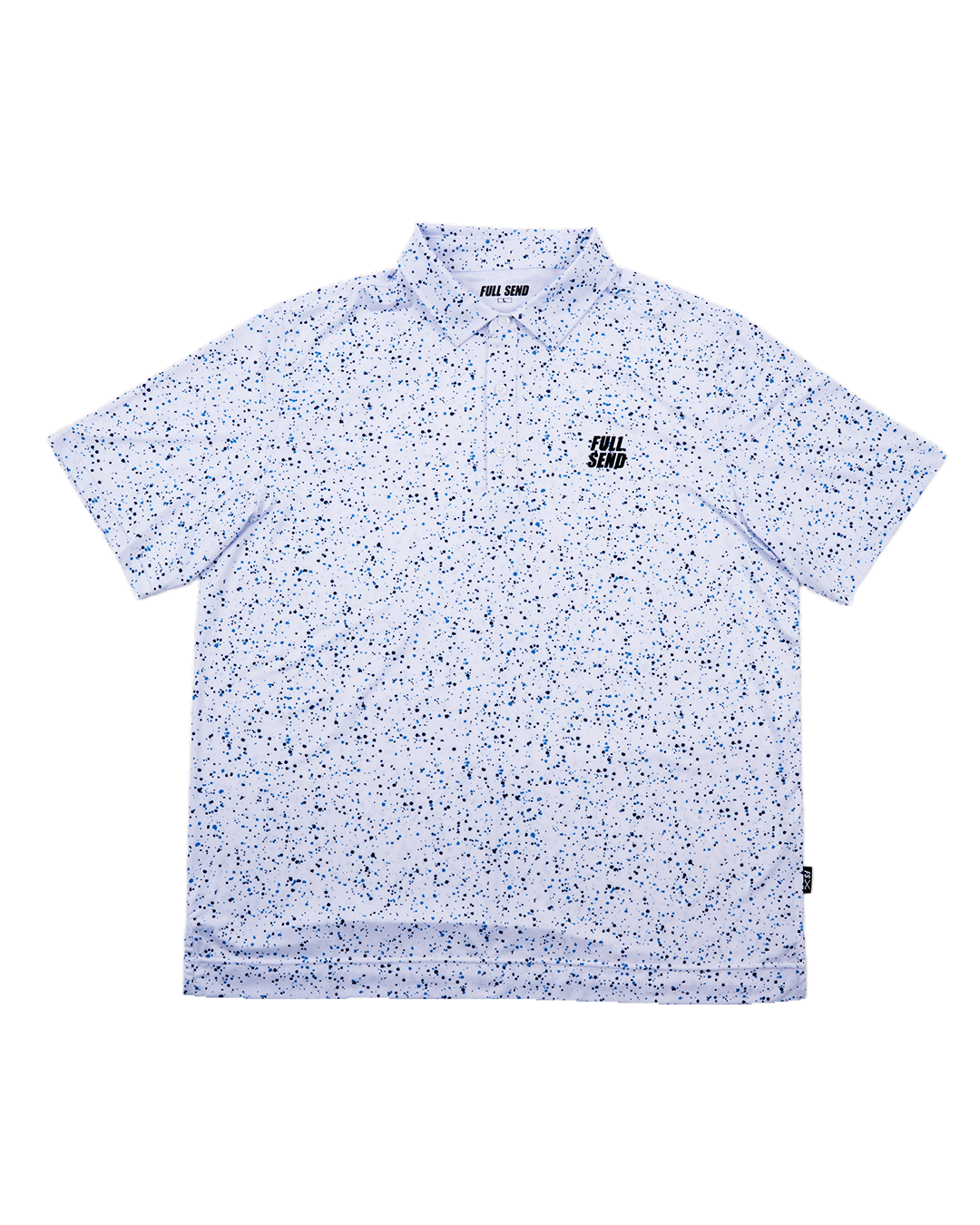Full Send Golf Paint Splatter Polo